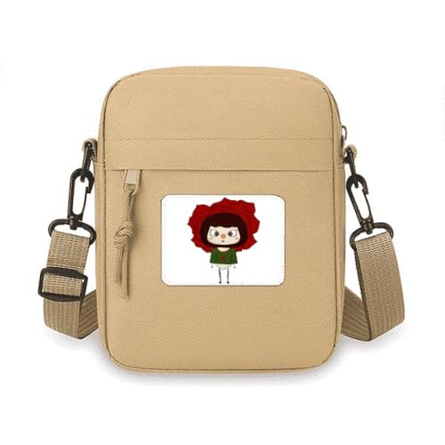 Sac à bandoulière pour téléphone portable rouge Rose Love mini pochette épaule