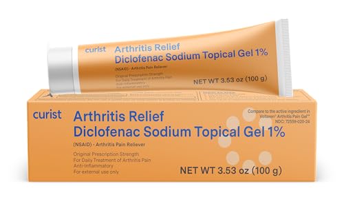 Curist Diclofenac Sodium Topical Gel 1 Percent 100g for Arthritis Pain - Joint Pain Relief for Hand...