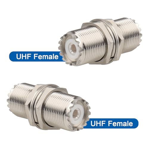 MOOKEERF Adaptador de Conector UHF PL259, Pack de 4 miniatura 2