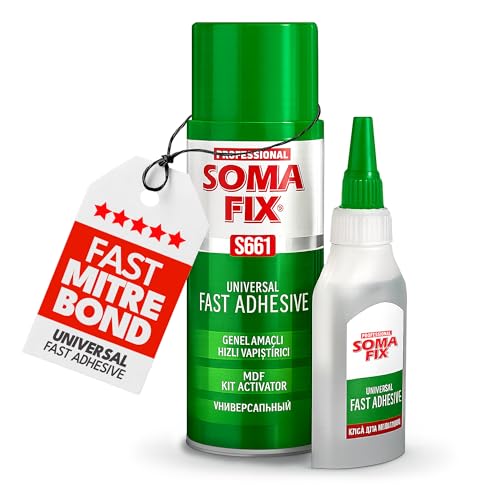 CA Glue with Activator - Super Glue for Wood, Plastic, Glass, Metal, Leather, Ceramic, Crafts & More - Instant Bond, Cyanoacrylate Adhesive (0.85 oz + 3.4 oz)