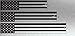 White Water Archery Metallic Silver Background American Flag Arrow Wraps 15pc (6