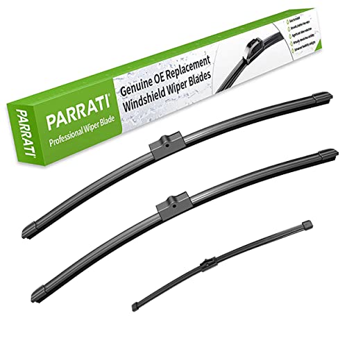 Parrati® High Performance Premium All-Season Automotive Windshield Wipers With Rear Wiper Blades Replacement For Volkswagen Touareg Porsche Cayenne,Easy Diy Install 26"+26"+14" (Set Of 3) #TOP16