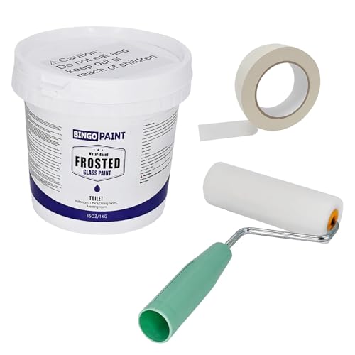 BingoPaint Frosted Glass Paint for Window, Window Privacy Paint,Frosted Door Film,Waterproof & UV...