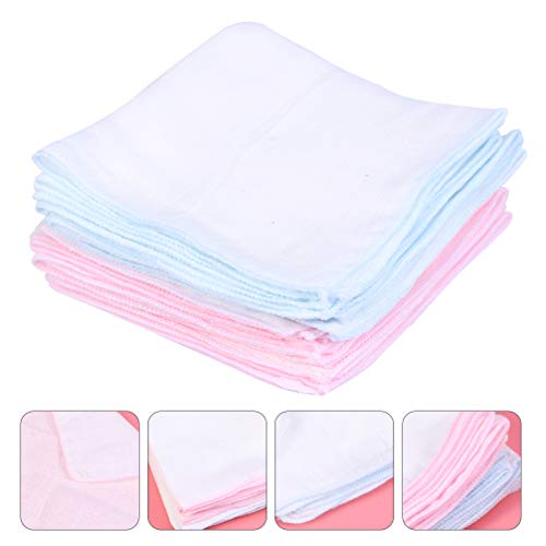 Toddmomy 20Pcs Mousseline Burp Doeken Katoen Hand Basten Absorberende Oprispingen Handdoek Voor Baby Zuigelingen… - Image 7