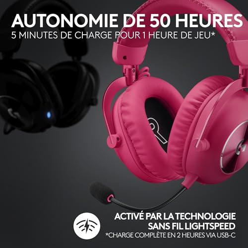 Logitech G Pro X 2 Lightspeed Casque Audio Gamer Bluetooth USB 3.5 mm + Pro X TKL Rapid Clavier Gaming Filaire sans pavé numérique Touches analogiques magnétiques Rapid Trigger RVB PC - vue 5