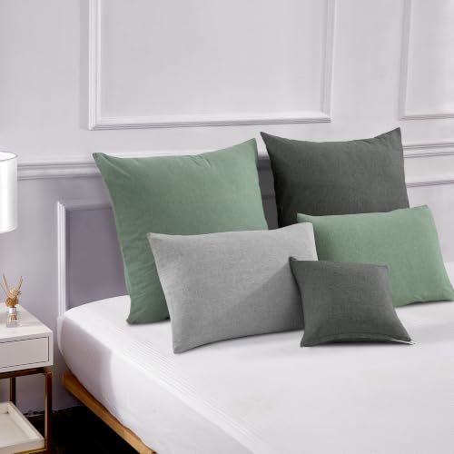 TOCOMOA Kissenbezug 40x60 cm 2er Set, Gewaschene Baumwolle Kissenbezüge – Ansicht 6