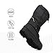 NORTIV 8 Men's Snow Boots Waterproof Winter Insulated Fur Liner Lightweight Outdoor Hiking Tall Booties Black 8 Quebec-M