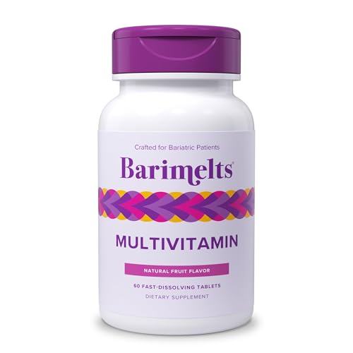 BariMelts Multivitamin - 60 Fast-Dissolving Tablets (1-Month Supply) - Sugar-Free Bariatric Multivitamin for Women Natural Fruit Flavor