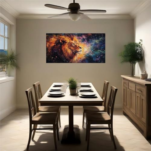 Calcomanías de pared león de vinilo autoadhesivo 120x80 cm 5