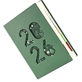 Tagesplaner 2026, Notizbuch A5 aus PU-Leder mit dickem Papier und Trennblättern – Wochen- und...