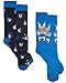 Sega Sonic Men's 2 pack (2 Pair) Blue Crew Socks