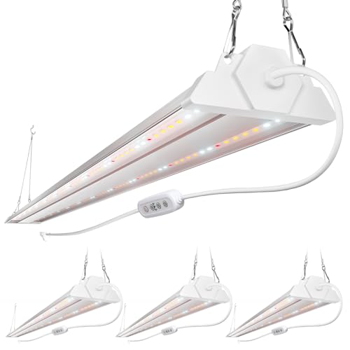 FREELICHT 4ft LED Grow Light with Timer, 60W full spectrum