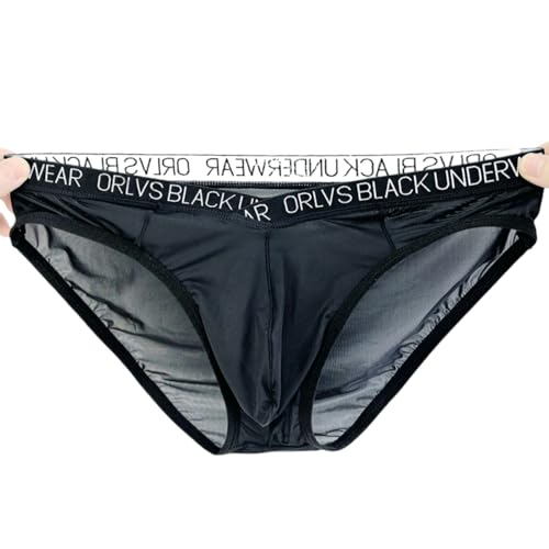 Men's underwear ultra-thin transparent mesh briefs