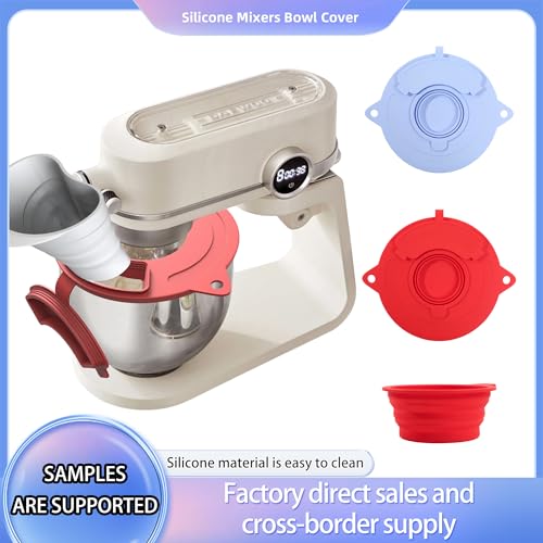 Couvercle bol mélangeur silicone bleu compatible robot KitchenAid - 5