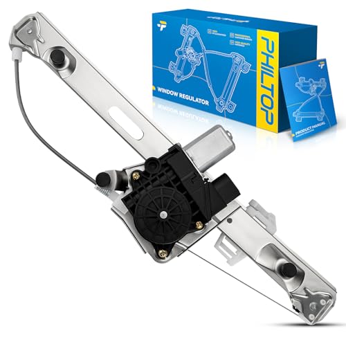 Image of PHILTOP Rear Right Side Power Window Regulator with Motor Compatible with 328i, 328i xDrive, 325i, 330i, 328xi, 335i, 325xi, 335i xDrive, 330xi, 335d, 335xi, M3 Replaces# 748-469