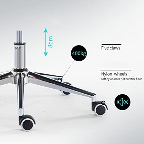 Chaise de bureau ergonomique bleue avec repose-pieds et dossier inclinable