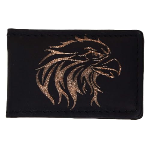 Image of LB LEATHERBOSS Men's New Leather Strong Magnetic Money Clip (Eagle)