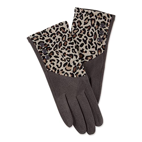 Tickled Pink Damen Fourchette Knöpfen Winter-Handschuhe Cover