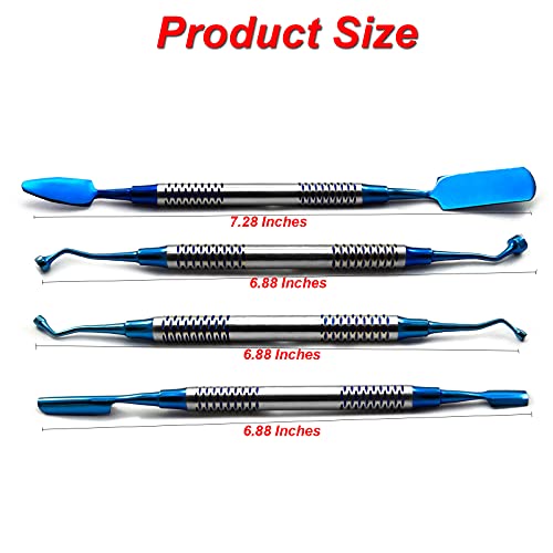 MEDSPO Professional Dental Elevators | Composite Restorative Implants | Luxating Filling | Surgical Root Extraction Spreading | Osteotome Periotome Instruments (PRF Kit Set of 4)