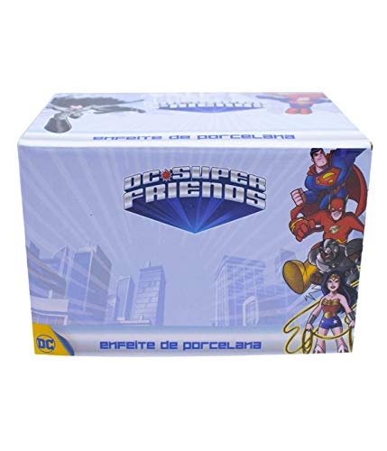 Caneca Porcelana Grande Superman 600ml - Liga Da Justiça