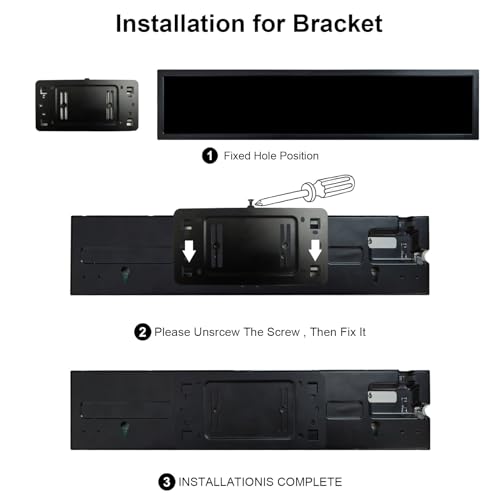 Image of VSDISPLAY 16.4'' 1366x238 Android LCD Monitor Stretched Bar Display | Metal Case.High Brightness 700 Nits, for Digital Signage /Info /Advertising Display