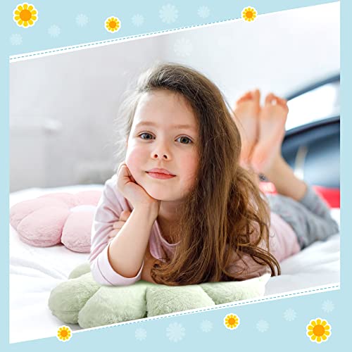 Coume 3 Pieces 18 Inch Flower Throw Pillow Floor Pillow Cushion Daisy Flower Shaped Throw Pillow Office Sedentary Tatami Car Butt Cushion Cute Seating Pad Chair Cushion For Girl #TOP5