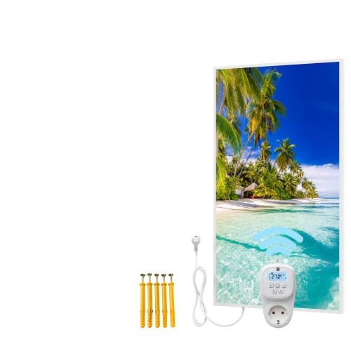 Bringer Bild Riscaldamento A Infrarossi Con Stampa UV – Quadro Riscaldante 100x60 Cm – Kumano Giappone, Con Termostato Wifi/Alexa, Risparmio Energetico - 3