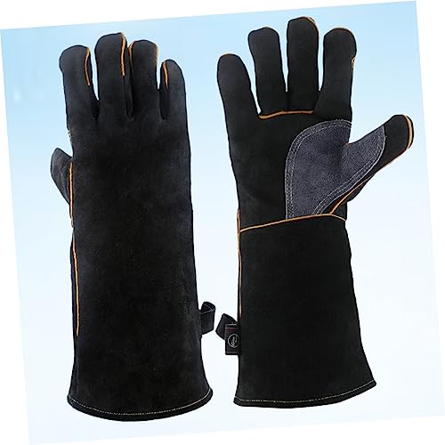 Guantes de trabajo UPKOCH contra quemaduras: aislamiento térmico para horno y chimeneas 2