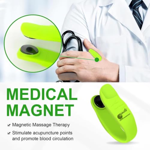 Image of (Pack of 4) Magnetic Acupressure Point Clip - Hand Stress Relief & Diabetes Management - Wearable Thumb Massager for Blood Sugar Control(Assorted Colour)