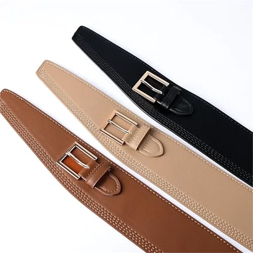 Belts for Women PU Leather Gold Square Pin Buckle Cummerbunds Body Corset Cummerbund Female Wide Soft Waistbands3