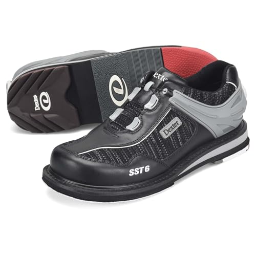 Image of Dexter Men's SST 6 Hybrid BOA Right Handed Bowling Shoes - Available in Medium and Wide Width - Interchangeable Slide Sole and Heels - for Right Handed Bowlers Only