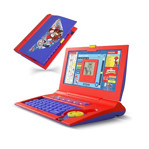 Image of Lifelong Spiderman Laptop for Kids 2-5 Yrs | 20-in-1 Learning Modes with Music | Educational Laptop with Alphabet, Words, Games, Numbers | AA Battery Operated Computer Toy with Mouse | Gift for Kids
