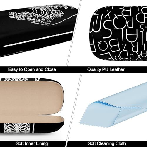 Image of Eyeglasses Case, Hard Shell Protective Case for Glasses, Unisex for Women Men