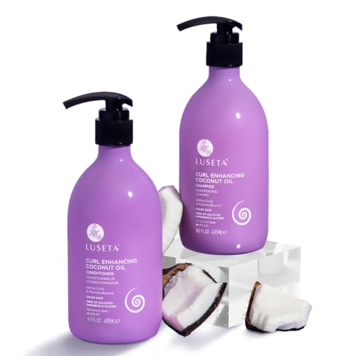 Luseta Curly Shampoo & Conditioner Set with Coconut Oil 2x16.8 fl oz