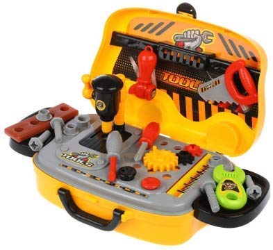 SPIRITUAL HOUSE 25 Pieces Tool Kit Set with Briefcase Construction Toolbox for Kids (Yellow) (B0CQXG8Q7B) Amazon Price History, Amazon Price Tracker