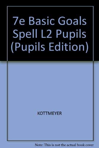 Basic Goals in Spelling, Level 2 (Pupils Edition) 0070346321 Book Cover