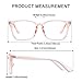aisswzber Unisex Stylish Square Non-Prescription Eyeglasses Clear Lens Glasses 8082-pinknew glasses