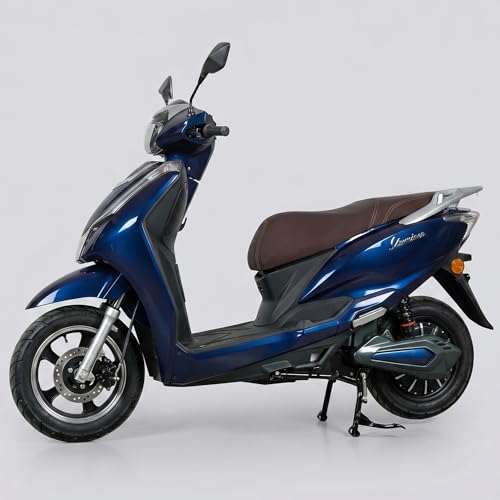 Image of Ryoto Electric Scooter Non RTO Lithium-ion, Top Speed: Approx. 25-30 km /h, Range (Mileage): Approx. 70-90 km per Charge, Waterproof Electrical Bike Scooty (Blue)