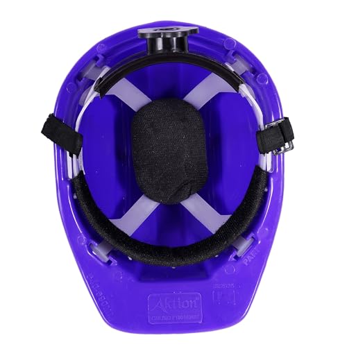 Image of Aktion AK H02 WHT Safety Helmets Rachet Type, Color: Blue, Pack of 5, IS 2925:1984
