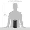 mDesign Pedal Bin Metal Waste Bin with Pedal, Lid and Plastic Bucket Insert for Bathroom, Kitchen, and Office 3 Litre Household Rubbish Bin with Ergonomic Design Black