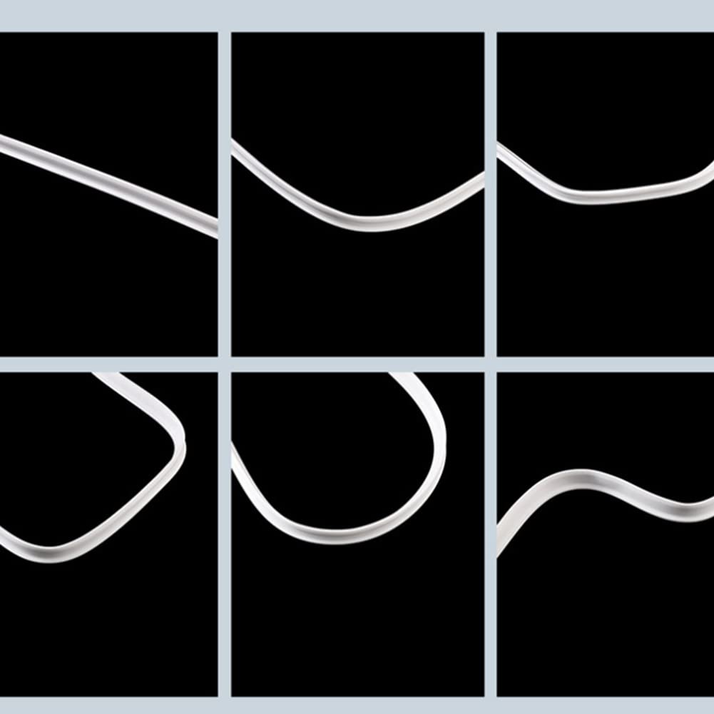 Striscia di barriera per doccia in silicone a forma di L, 3 cm di altezza, 1 m, guarnizione per pavimento di bagno e piatto doccia, impermeabile, per la massima protezione e facile installazione