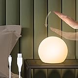 lampe kugel garten 【Perfektes Geschenk】: Im täglichen Leben oder an besonderen Tagen ist dies ein wunderbares Geschenk für Familie oder Freunde. Exquisite Nachtlichter nehmen keinen Platz ein, schaffen nur einen warmen und romantischen Raum für Sie, der Ihr Zimmer gut dekorieren kann