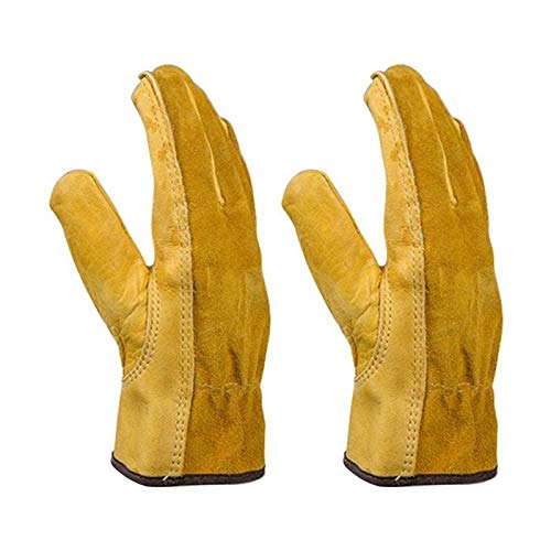 Gants de travail résistant à l'usure Gants durables et lourds flexible jardinage THORN Preuve Gants de travail en cuir imperméable Gants Slim-Fit renforcé Rigger (Size : XL)