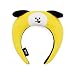 BT21 Official Merchandise by Line Friends - CHIMMY Character Face Plush Padded Headbands