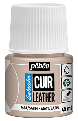Pébéo - Setacolor Cuir -Peinture Acrylique pour Cuir et Similicuir – Personnalisation Sac, Chaussure, Sneaker- Résistance rayures, pliures, frottements - Finition...