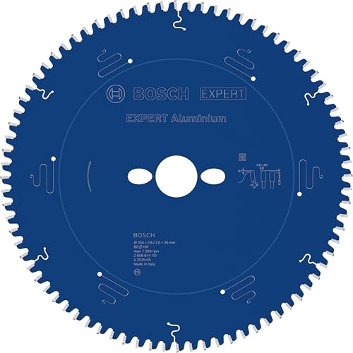 Bosch 2608644112 Circular Saw Blade Expert For Aluminium 254 X 30 X 2.8 Mm, 80