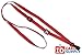 Brady People ID 2137-2039 Polyester Flat Adjustable Breakaway Lanyard with No-Twist Wide Plastic Hook, 3/8" Width, Red