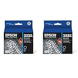 2 X Epson 252XL, Black Ink Cartridge, High Capacity (T252XL120)