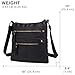 Scarleton Crossbody Bags for Women, Travel Bag Purses and Handbags Multi Pocket Shoulder Bag Faux Leather Small, H182001, Black