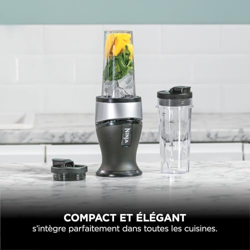 Ninja Mixeur Slim et Smoothie Maker 700W, 2x 470ml QB3001EUS – vue 6